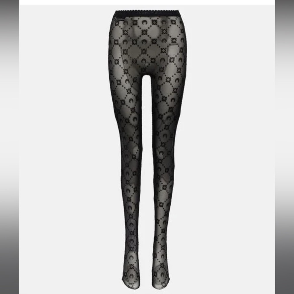 Marine Serre Monogram tights. Worn once, like new!